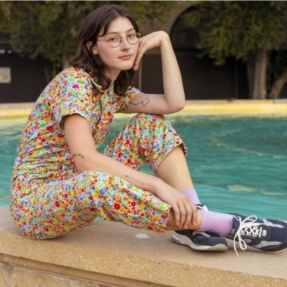 Big Bud Press Blossom Short Sleeve Jumpsuit - Picture 2 of 10